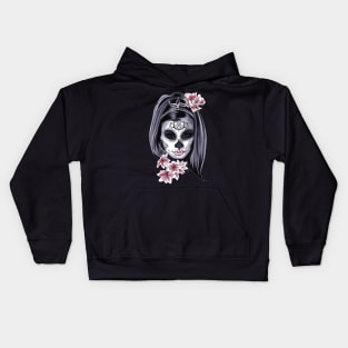 flower skull Kids Hoodie